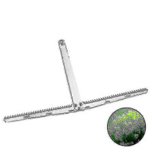 Tagliaerba acquatica per laghi, stagni, erba acquatica, coltello di ancoraggio, denti di sega, gadget da pesca, forniture, argento