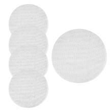 5 Silikon-Dampfgarmatten, wiederverwendbar, antihaftbeschichtet, rund, 40 cm