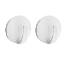 ganchos magnéticos de plástico resistentes para colgar utensilios de cocina, parrilla, llaves del refrigerador, gancho redondo de 43 mm, blanco