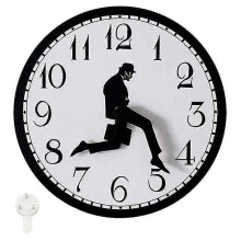 Wanduhr „Silly Walk“ – Ideal für Schlafzimmer, Küche und Wohnzimmer