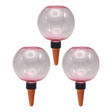 (3pcs, Pink) Self Watering Bulbs 500ml/350ml Large Watering Balls Planter Insert Slow Release Automatic Watering Globes for Houseplants Outdoor Plants