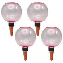 (4pcs, Pink) Self Watering Bulbs 500ml/350ml Large Watering Balls Planter Insert Slow Release Automatic Watering Globes for Houseplants Outdoor Plants