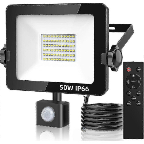 Remote control outdoor security light for garden, IP66 waterproof LED