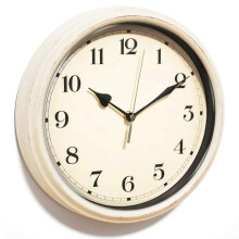 Geräuschlose weiße Wanduhr für die Hütte, 28 cm (11 Zoll) rustikale Landhaus-Wanddekoration