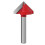 6mm grooving router bit for precise 90Â V-type chamfering 1