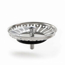 2pcs Stainless Steel Sink Strainer with Ball End, 84mm Diameter for Kitchen/Bathroom