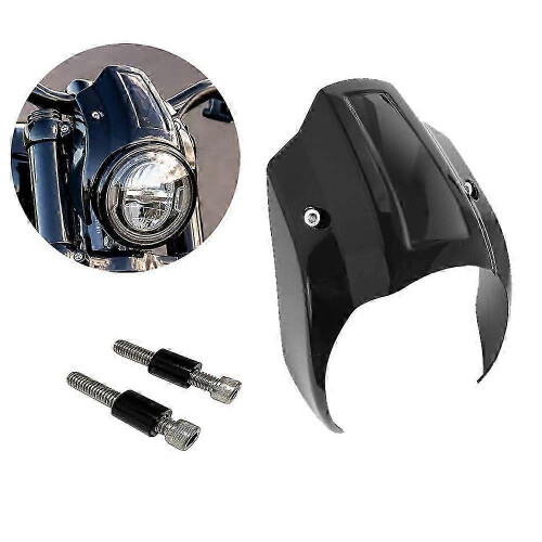 Maschera frontale nera lucida per Harley Breakout FXBR 107 FXBRS 114