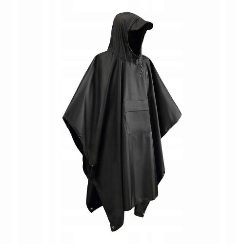 Poncho imperméable multifonctionnel avec capuche et poche. Léger
