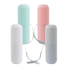 Étui de voyage gris pour brosses à dents (4 pièces)