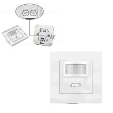 140 Weißer, flächenbündig montierter Infrarot-PIR-Bewegungsmelder-Schalter 110–240 V für LEDs