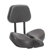 Foam Bicycle Seat with Backrest,, Strong, Comfortable Black A