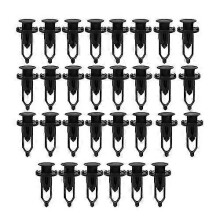 Bevestigingsclips voor Toyota, 30 stuks, zwart plastic, voor auto
