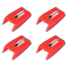 Set van 4 universele vervangende naalden voor platenspelers en draaitafels.