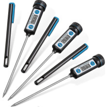 3-delige vleesthermometer, waterdichte digitale thermometer met sonde.