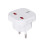 EU adapter plug for travel with grounded outlets 1