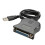 USB to DB25 Female Parallel Cable for Epson, Printer Converter Adapter Cord 1