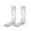 Universal L shape light brackets with pre drilled holes for trailers 1