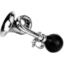 Fahrradhupe für Erwachsene, klassisches Signalhorn aus Metall, zum Drücken, Clown-Hupe, passend für alle Fahrradlenker