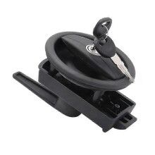 Serratura di ricambio per porta di roulotte e camper, set completo con cilindro.