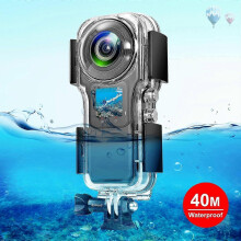 Voor Insta360 One RS 1-inch 360 Edition PULUZ waterdichte behuizing tot 40 meter diepte