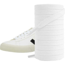 Athletic flat shoelaces for Veja sneakers-cotton solid color