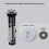 Toilet Seat Replacement Kit with Quick Release Hinges and Bolts 4