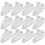 12pcs Blind Bottom Rail Holder Hold Down Bracket Clear Blinds Brackets for Horizontal Blinds 1