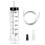 Liquid transfer syringe 500ml reusable for laboratory procedures 1