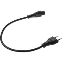 EU-Netzkabel für Notebooks, 2-poliger Stecker auf IEC 320 C5 Mickey 30 cm