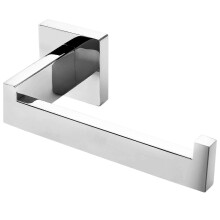 Hoogwaardige chromen toiletpapierhouder voor de badkamer, roestvrij, vierkant