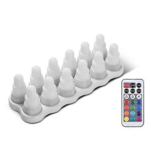 RGB elektronische kaars voor decoratie, oplaadbare theelichtlamp