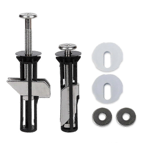 Toilet Seat Replacement Kit with Quick Release Hinges and Bolts