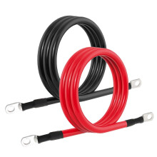 Jeu de câbles pour onduleur en cuivre pur 4 AWG avec bornes d'extrémité