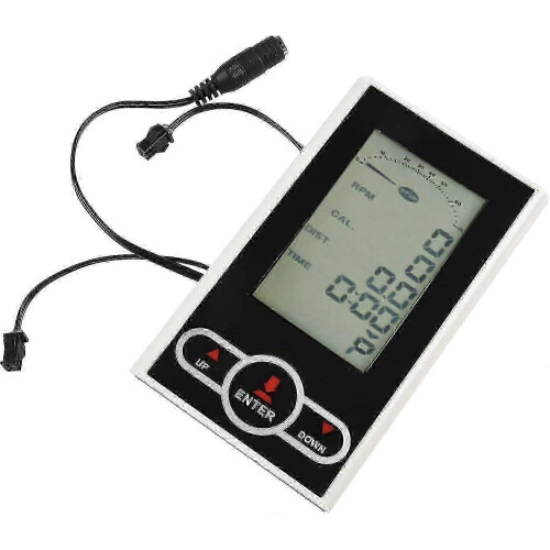 Tachometer f??r Heimtrainer mit Zeit- und Distanzmessung