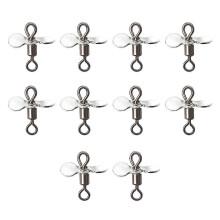 Spinnerbait upgrade parts 10pcs stainless props for fishing accessories