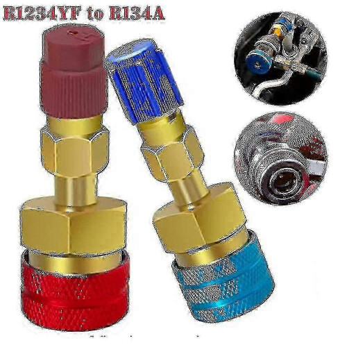 High Flow Quick Connector Adapters for R1234yf to R134a Conversion Kit