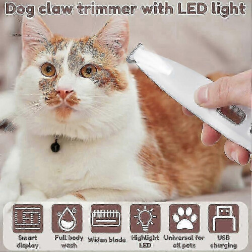 Dog clippers with LED display for precise paw trimming 2