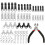 85Pcs Universal Zipper Slider Replacement Kit for Jackets Bags Clothes 1