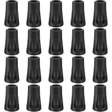 Rubberen uiteinden voor wandelstokken, 20 stuks voor Nordic walkingstokken