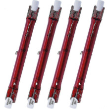 4er-Pack 500-Watt-Halogen-Heizstrahlerlampen (Rubin), kompatibel mit Heatmaster R7 für Gartenheizstrahler – auf Lager