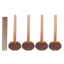 4 stuks Japanse grote lepels met lange steel, ramenlepels, houten hotpotlepels, lepels met schildpadmotief, houten lepels