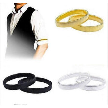 3 paar mouwbanden, antislip mouwhouders, elastische metalen armbanden, mouwbanden voor dames en heren
