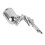 0,8 L Farbspritzpistole mit Becher, Edelstahl, Silber 1