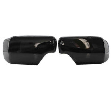 Set van twee achteruitkijkspiegelkappen voor BMW E46/E39 3/5-serie 1998-2005, glanzend zwart, artikelnummer 51168238375 51168238376
