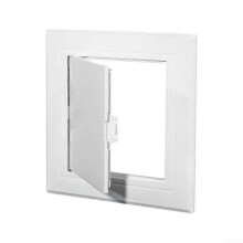 White ABS Ceiling Inspection Cover 150 X 150 Mm Flat Design Easy Installation Ceiling Access Panel