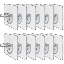 20pcs Self-adhesive Shelf Brackets for Wardrobe, Glass Shelf & Storage Rack