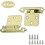Cabinet Hinges - Self-closing Brass Flush Hinges (10 Pairs)l 1