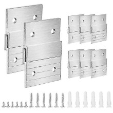 1 Set 5In French Cleat Hanger Heavy Duty Metal Hanger Photo Rack Art Frame Wall Hardware Z-Barfor Ho