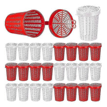 European Plastic Fishing Bait Cage Trap-20 Pcs for Crawfish, Shrimp & Earthworms