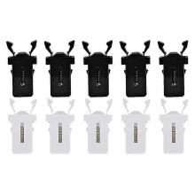 Waste bin latch repair clips for touch top lids - 10pcs set